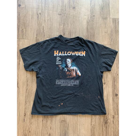 Halloween Jason T-Shirt Black 2XL Classic Horror Movie Tee (Flawed) - Picture 4 of 5